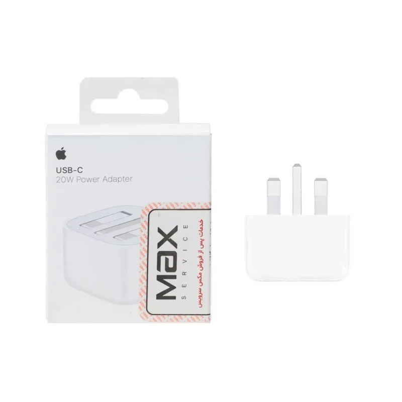 شارژر دیواری اپل 3 پین 20W - B/A - سفید - MMX - تصویر 2