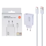 شارژر دیواری فست تک پورت Xiaomi مدل MDY-17-EF 45W به همراه کابل شارژ Type-C - سفید - MMX (اصل چین)