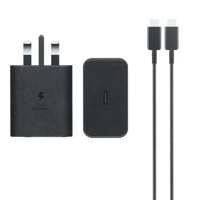 شارژر دیواری PD و فست Samsung مدل EP-T4511 45W به همراه کابل شارژ Type-C To Type-C - مشکی -ASP (گارانتی شش ماهه آروین) - تصویر 2