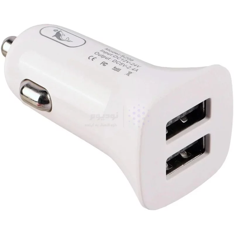 شارژر فندکی فست دو پورت SKY DOLPHIN مدل SZ08T 12W به همراه کابل شارژ Type-C - سفید - ASP (گارانتی شش ماهه آروین) - تصویر 5