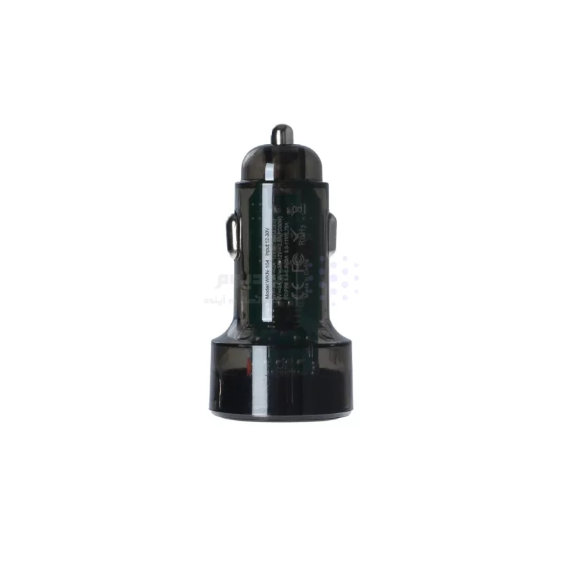 شارژر فندکی PD و فست دو پورت Fast مدل WKN-104 55W - مشکی - KZN (اصل چین) - تصویر 3