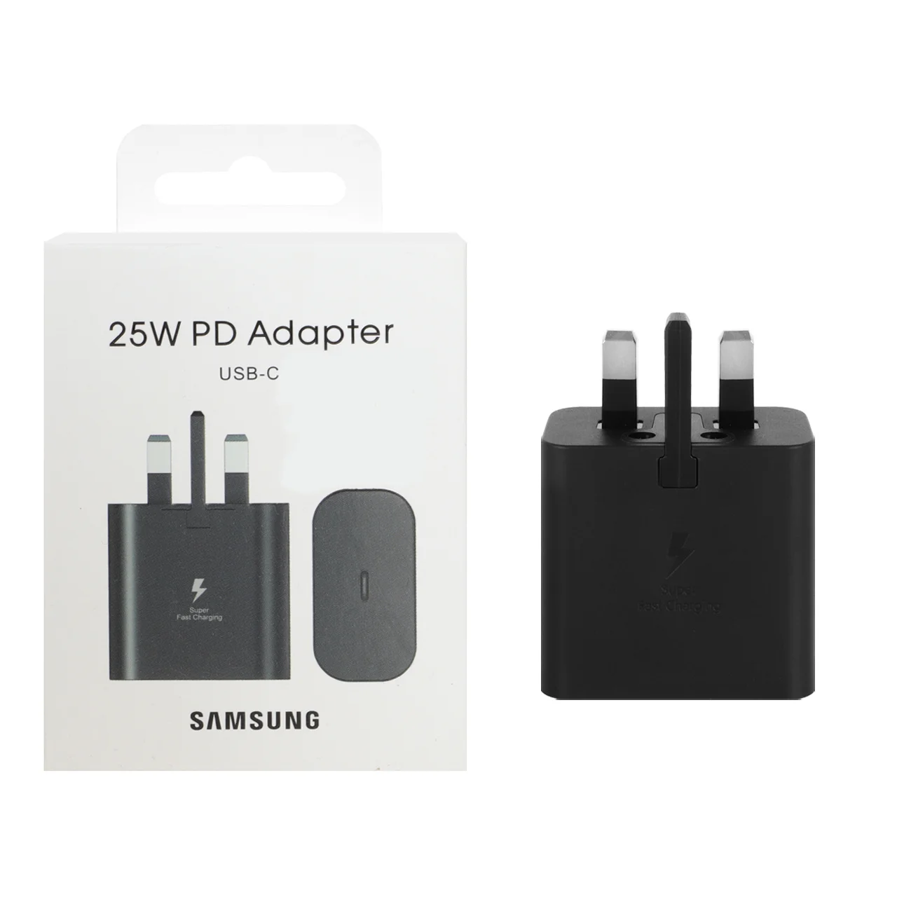 1585-4604052-1 شارژر دیواری سه پین PD و فست تک پورت Samsung مدل EP-TA800 25W - مشکی (گارانتی شش ماهه نیکان همراه) - تصویر 1