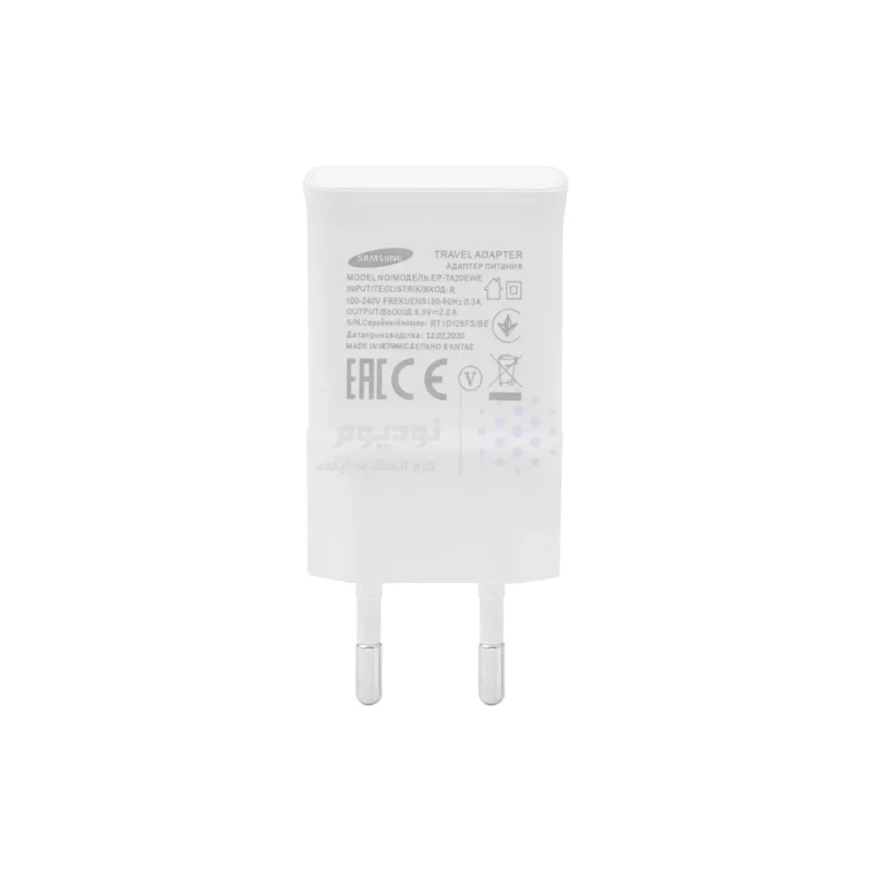 شارژر دیواری تک پورت Samsung مدل EP-TA50EWE - سفید - ASP (گارانتی شش ماهه آروین) - تصویر 3