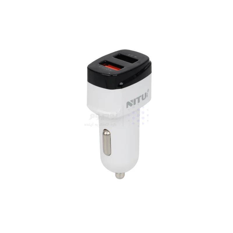 شارژر فندکی فست دو پورت NITU مدل CC835F - سفید مشکی (گارانتی 18 ماه تعویض نیکان همراه) - تصویر 4