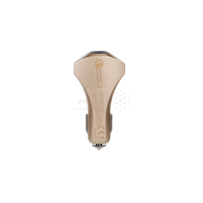 شارژر فندکی فست دو پورت NITU مدل CC15 - طلایی (گارانتی 18 ماه تعویض نیکان همراه) - تصویر 3