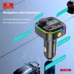 شارژر فندکی و پخش کننده بلوتوثی دو پورت Earldom مدل ET-M83 - مشکی - تصویر 3