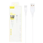 کابل شارژ فست اندروید MOSSORY مدل M101V - سفید - DST (گارانتی شش ماهه)