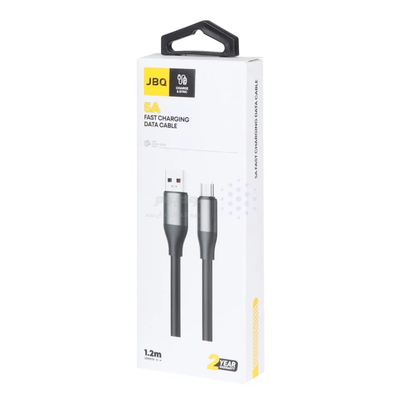 کابل شارژ 1.2 متری فست اندروید JBQ مدل CA-612 - مشکی (گارانتی یکساله رصاصی) - تصویر 3