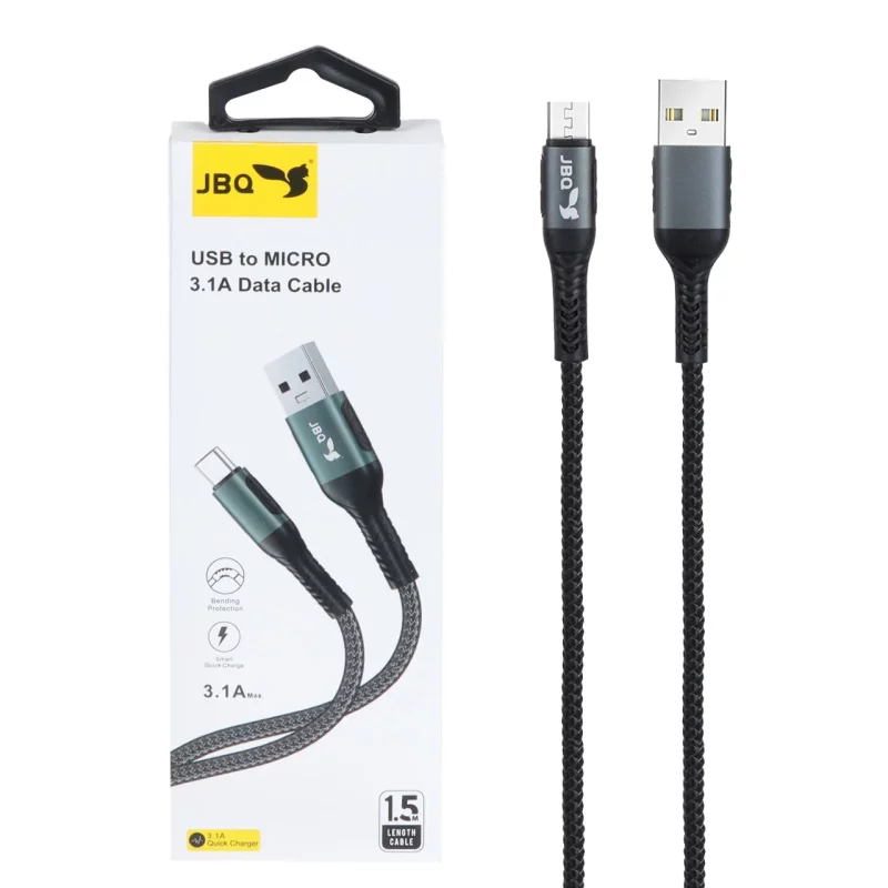 کابل شارژ 1.5 متری فست اندروید JBQ مدل DT-01 - مشکی (گارانتی یکساله رصاصی) - تصویر 2