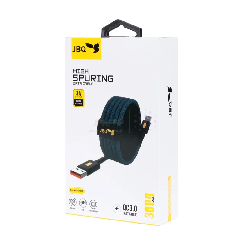 کابل شارژ 3 متری فست اندروید JBQ مدل CA-111 - مشکی (گارانتی یکساله رصاصی) - تصویر 4