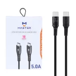 کابل شارژ فست MASTER Type-C to Type-C مدل ETM 002 - مشکی