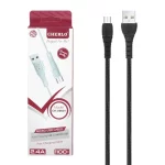 کابل شارژ کنفی 1.1 متری فست اندروید CHERLO مدل V8-K01 - مشکی - SMO