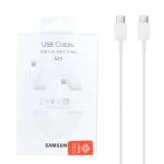 کابل شارژ 1.8 متری فست و Samsung Type-C to Type PD مدل EP-DW767 - سفید - (گارانتی پارتیان پایا)