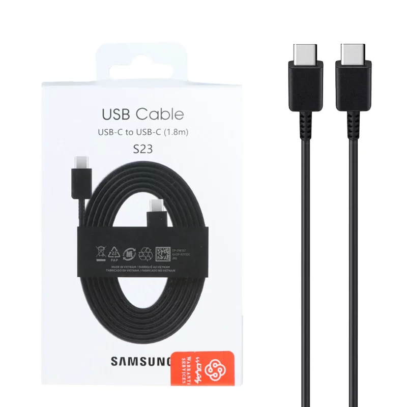 کابل شارژ 1.8 متری فست و Samsung Type-C to Type PD مدل EP-DW767 - مشکی - (گارانتی پارتیان پایا) - تصویر 2