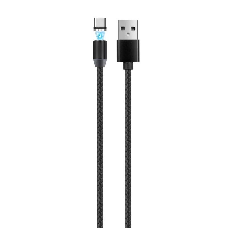 کابل شارژ مگنتی Type-C - مشکی - فله - MN(بدون پک) - تصویر 2