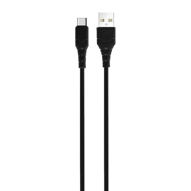 کابل شارژ Type-C - مشکی - فله - MN(بدون پک) - تصویر 2