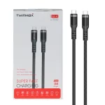 کابل شارژ فست TwinMax Type-C to Type-C مدل M-4 65W - مشکی