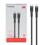 کابل شارژ فست TwinMax Type-C to Lightning مدل M-4 27W - مشکی