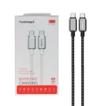 کابل شارژ فست TwinMax Type-C to Type-C مدل M-23 67W - مشکی