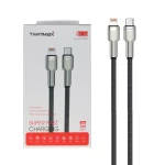 کابل شارژ فست TwinMax Type-C to Lightning مدل M-24 27W - مشکی نقره ای