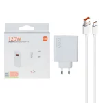 شارژر دیواری فست تک پورت Xiaomi مدل MDY-11-EZ 120W به همراه کابل شارژ Type-C - سفید - MMX (اصل چین)