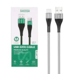 کابل شارژ کنفی 1.1 متری فست Shoosh Type-C مدل SH115C - طوسی - SMO