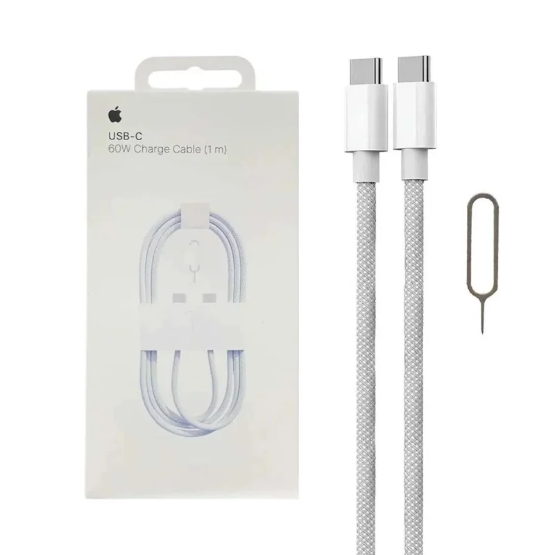 کابل شارژ آیفون 16 مدل MQKJ3ZM/A 60W - سفید - NZR - تصویر 2