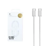 کابل شارژ Apple Type-C To Type-C مدل MW493ZM/A A2795 60W - سفید - ASP (گارانتی شش ماهه آروین)
