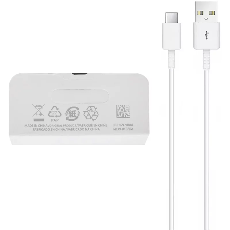 کابل شارژ Samsung Type-C مدل EP-DG970BBE - سفید - تصویر 2