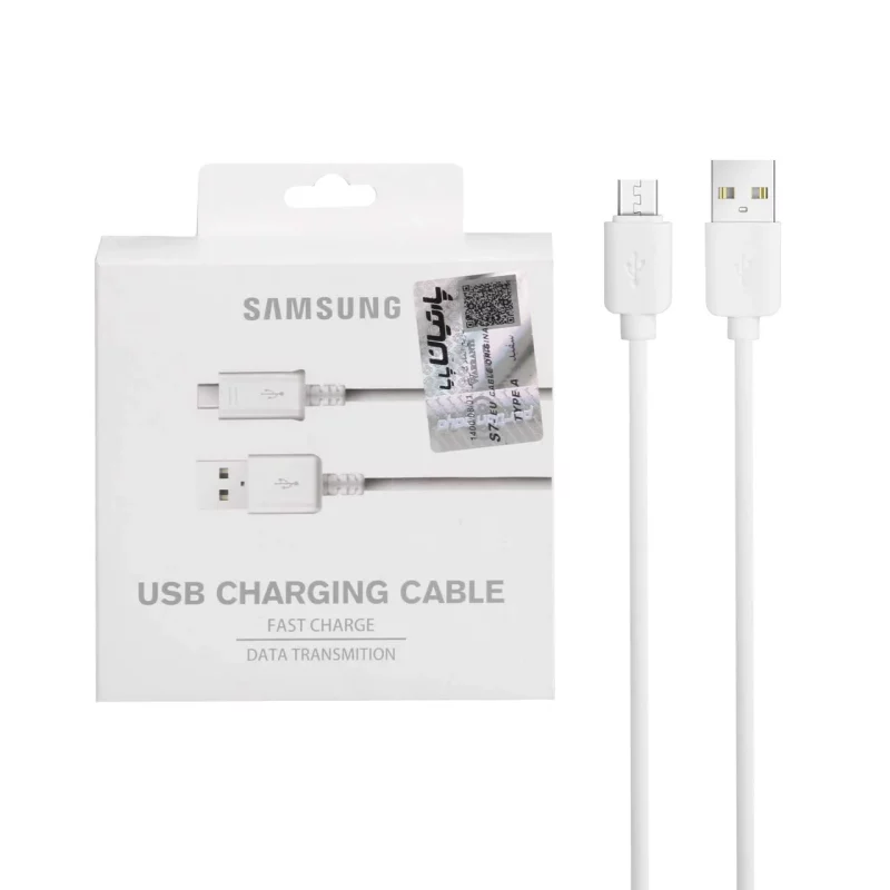 کابل شارژ اندروید Samsung مدل S7-EU - سفید (گارانتی پارتیان پایا) درجه یک - تصویر 2