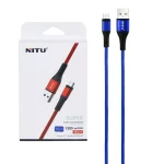 کابل شارژ فست اندروید NITU مدل NC121 - آبی (گارانتی 18 ماه تعویض نیکان همراه)