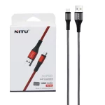 کابل شارژو دیتا فست کنفی اندروید NITU مدل NC121 - خاکستری (گارانتی 18 ماه تعویض نیکان همراه)