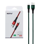 کابل شارژ فست اندروید NITU مدل NC121 - سبز (گارانتی 18 ماه تعویض نیکان همراه)