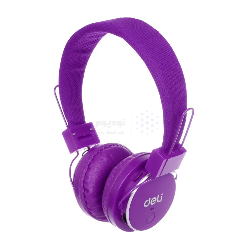 هدفون بی سیم deli مدل DB1 - بنفش - تصویر 3