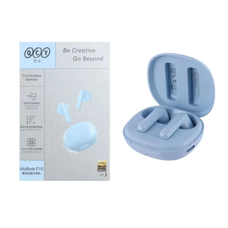 ایرفون بی سیم QCY مدل Ailybuds E10 - آبی (گارانتی 18 ماهه شرکتی) - تصویر 2
