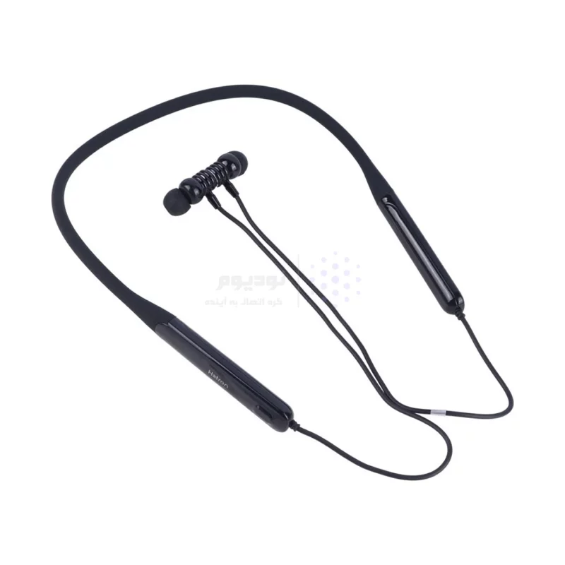 هندزفری گردنی ویبره دار Hatron مدل HNK840VT - مشکی - تصویر 3