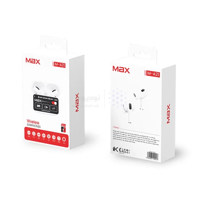 ایرفون بی سیم TwinMax مدل MA-21 ANC - سفید - تصویر 3