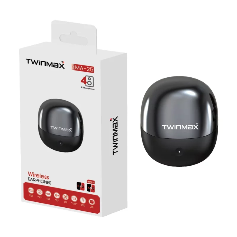 ایرفون بی سیم TwinMax مدل MA-25 ANC -مشکی - تصویر 2