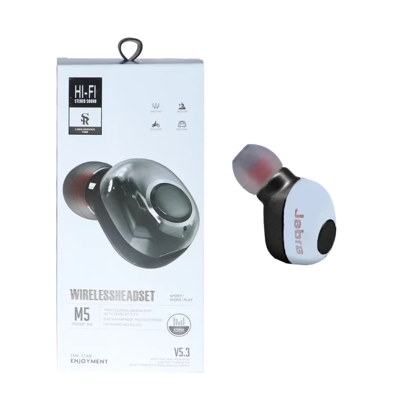 هندزفری بی سیم تک گوش HI-FI مدل M5 - مشکی - تصویر 2