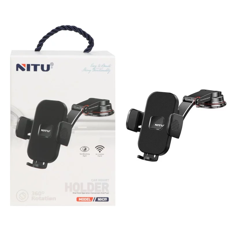 هولدر گوشی موبایل پایه دار NITU مدل NH39 - مشکی - تصویر 2