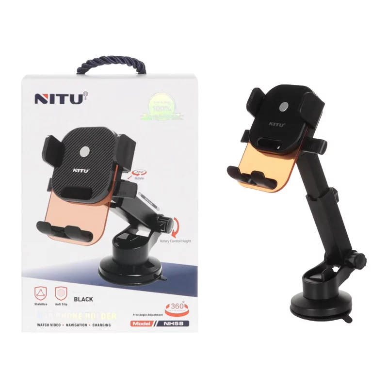 هولدر گوشی موبایل پایه دار Nitu مدل NH58 - قرمز - تصویر 2