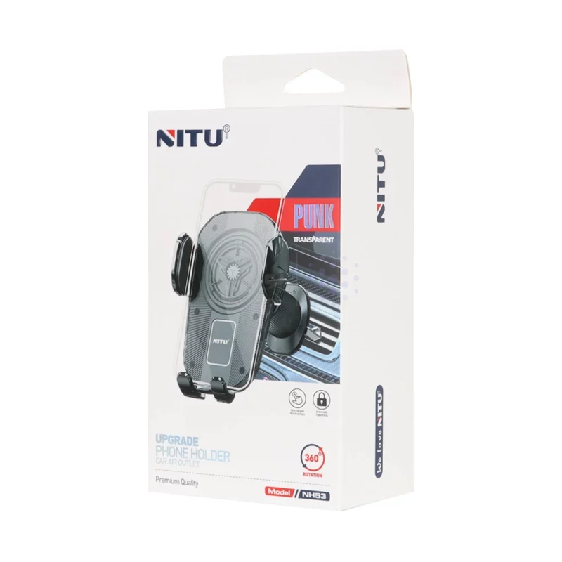 هولدر گوشی موبایل دریچه کولری Nitu مدل NH53 - مشکی - تصویر 5