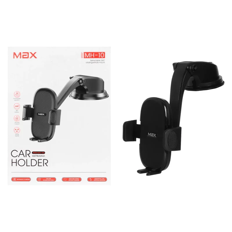 هولدر گوشی موبایل پایه دار Max مدل MH-10 - مشکی - MMX - تصویر 2