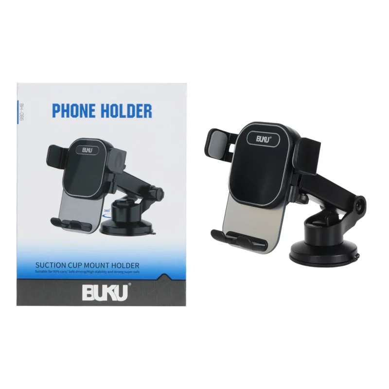 هولدر گوشی موبایل پایه دار BUKU مدل BH-086 - مشکی - MMS (گارانتی شش ماهه YA) - تصویر 2