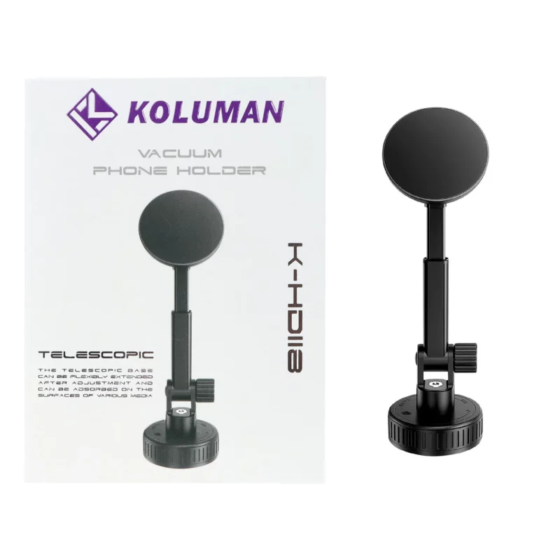 هولدر گوشی موبایل وکیومی Koluman مدل K-HD118 - مشکی - تصویر 2
