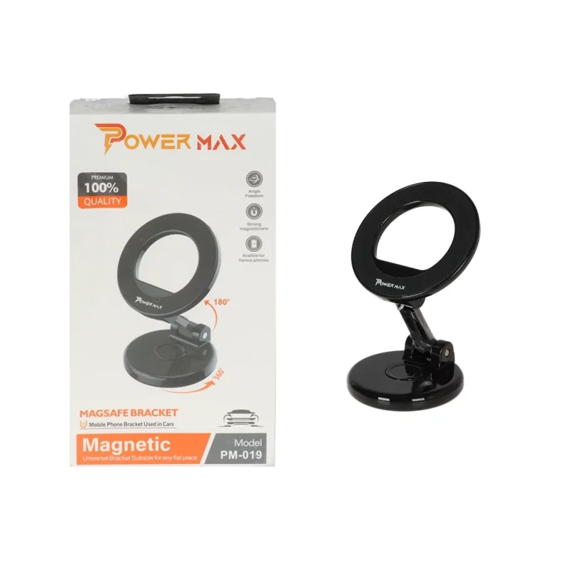 هولدر مگنتی گوشی موبایل Power Max مدل PM-019 - مشکی - تصویر 2