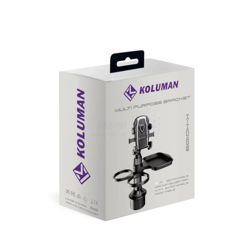 هولدر گوشی موبایل و جالیوانی خودرو Koluman مدل K-HD109 - مشکی - تصویر 4