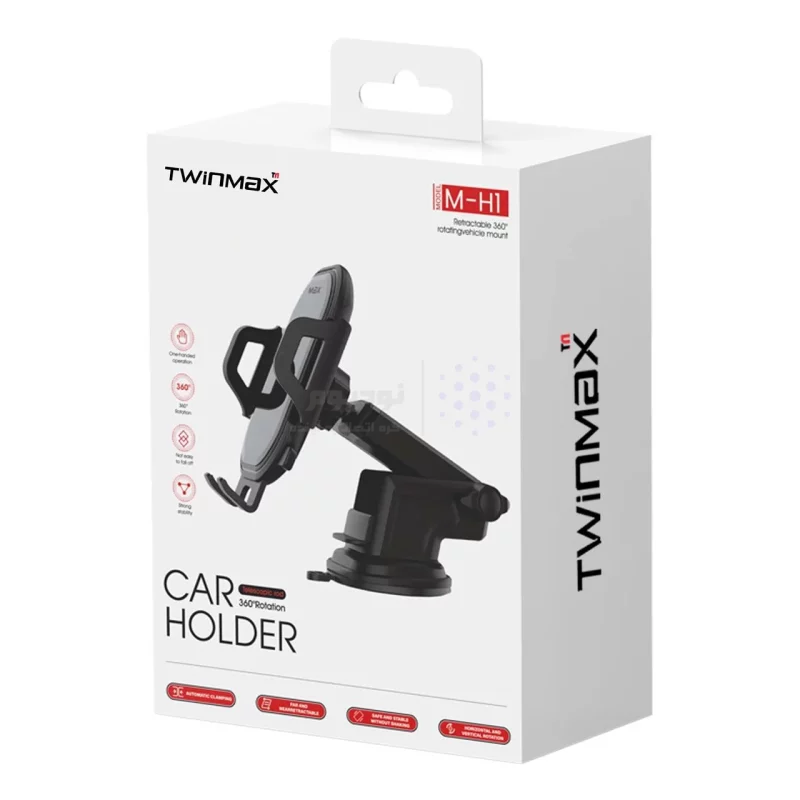 هولدر گوشی موبایل پایه دارTwinMax مدل MH-1 - مشکی - تصویر 3