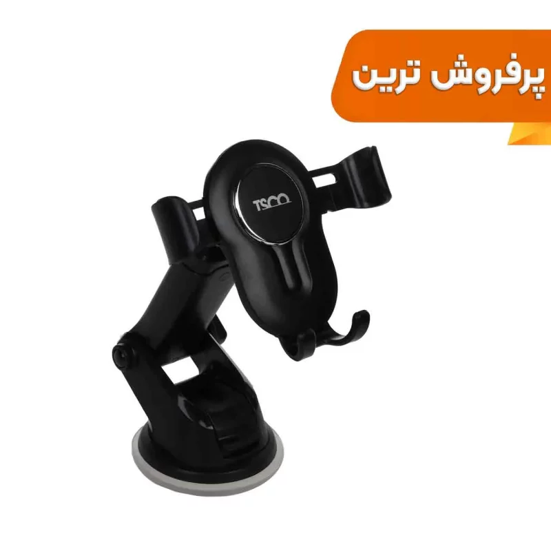 هولدر گوشی موبایل پایه دار TSCO مدل THL 1210 - مشکی - تصویر 2
