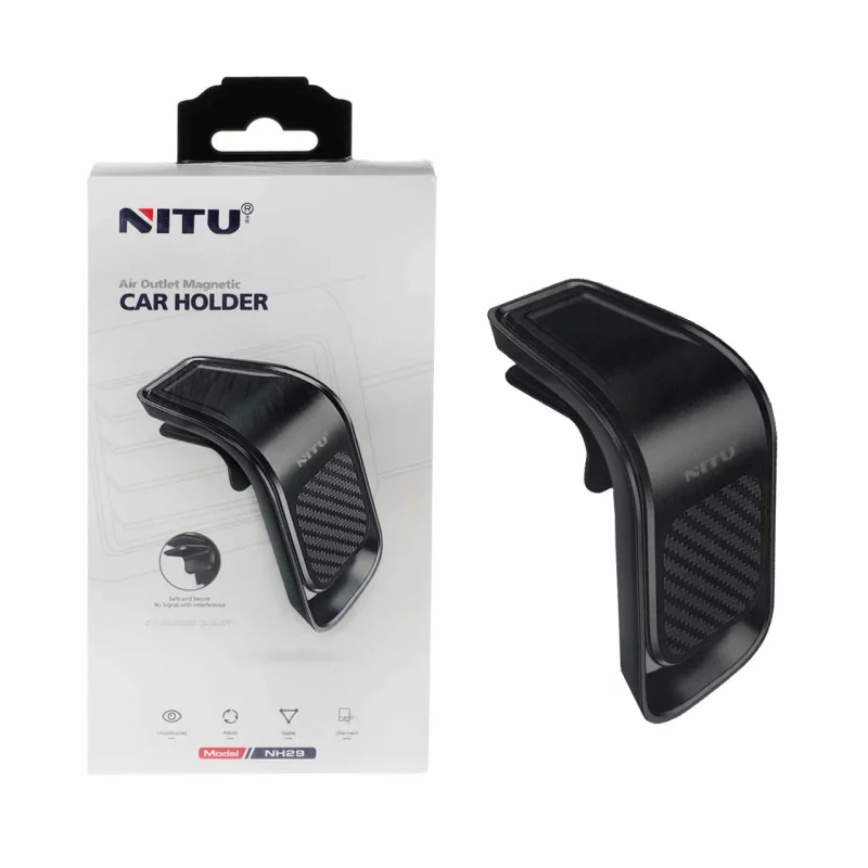هولدر گوشی موبایل دریچه کولری NITU مدل NH29 - مشکی - تصویر 2